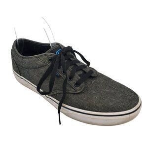 VANS Atwood Dark Gray Canvas Casual Skateboard Sneakers Shoes Men 9.5 Women 11